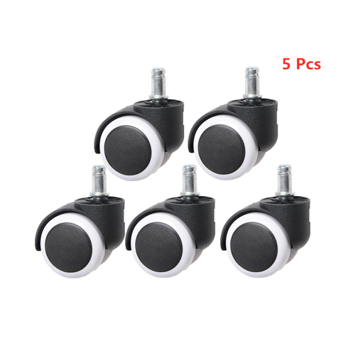 5 Pcs/Lot 10mm/11mm 2-Inch Circlip Stick Pu Binding Caster Large Class Chair Universal Wheel Silent Office Manufacturer Dir ► Photo 1/6