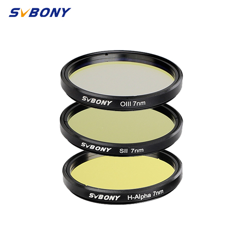 SVBONY SII Ha OIII (Sulpfur-II Hydrogen-Alpha Oxygen-III)7nm Filter Set (2