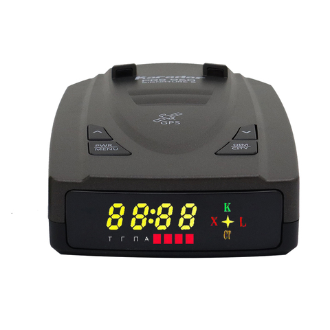 Karadar 2 in 1 Car GPS Radar Anti Radar Detector  Alarm with Signature Mode k CT X Laser Bands with Russian Language ► Photo 1/6