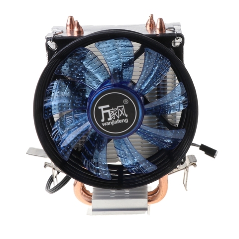CPU Cooler Master 2 Pure Copper Heat-pipes Fan with Blue Light Freeze Tower Cooling System with PWM Fans Dropship ► Photo 1/6