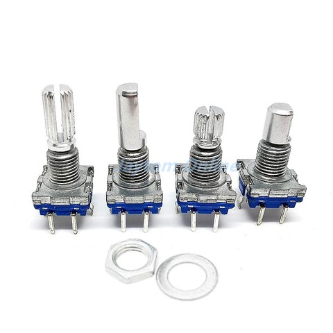 5pcs Plum/Half handle 20mm 15mm Rotary Encoder Coding Switch EC11 Digital Potentiometer With Push Button Switch 5Pin 20 Position ► Photo 1/6