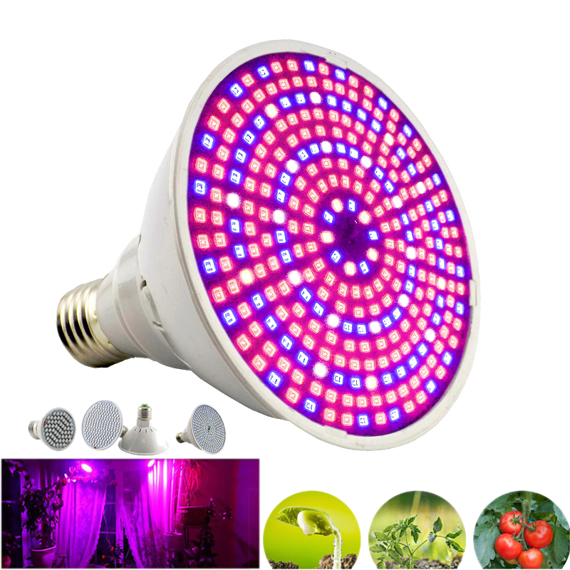 Full spectrum 290 LED Plant Growth Light Bulbs Hydroponics Flower greenhouse E27 