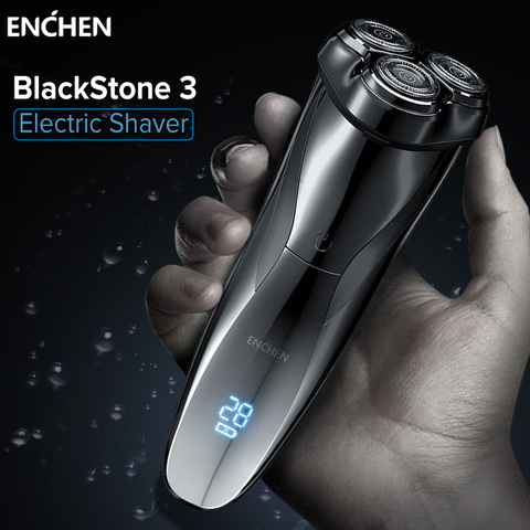 ENCHEN Electric Shavers Razor Blackstone 3 Shaving Machine For Men Beard Trimmer Triple Blade Rechargeable Wet-dry Dual Use ► Photo 1/6