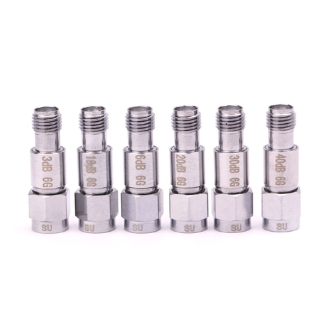 2W SMA DC-6GHz Coaxial Fixed Attenuators Frequency 6GHz SMA Fixed Connectors 50PB ► Photo 1/6