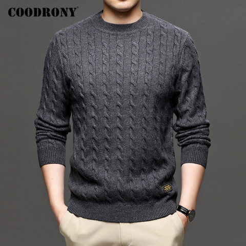 COODRONY Brand Sweater Men Streetwear Fashion Knitwear Jumper O-Neck Pullover Men Clothing Autumn Winter Casual Sweaters C1191 ► Photo 1/6