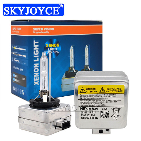 SKYJOYCE 35W 55W D1S D3S Xenon HID Bulbs 6000K 4300K 8000K Car Light Xenon Lamp For Q3 Q5 Q7 A5 A4L A8L E63 E65 E46 E60 E85 E53 ► Photo 1/6