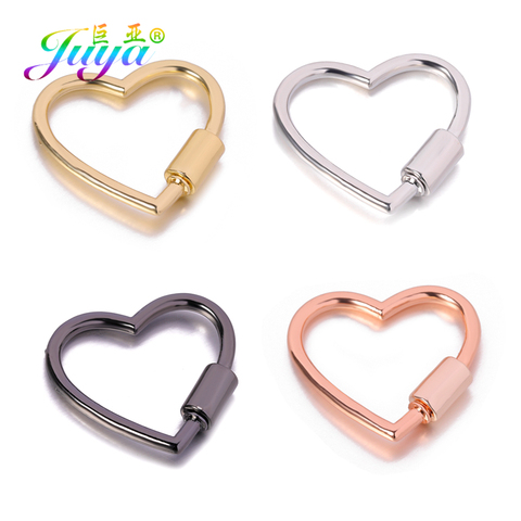Juya 4pcs/lot Wholesale DIY Punk Jewelry Accessories Supplies Metal Screw Sprial Clasps For Handmade Pendant Jewelry Making ► Photo 1/6