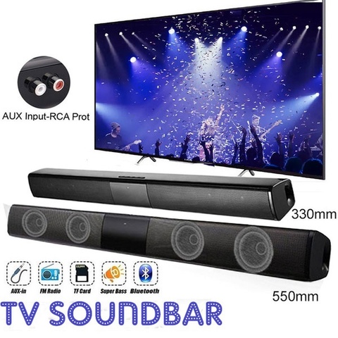 Home theater HIFI Portable Wireless Bluetooth Speakers column Stereo Bass Sound bar FM Radio USB Subwoofer for Computer TV Phone ► Photo 1/6
