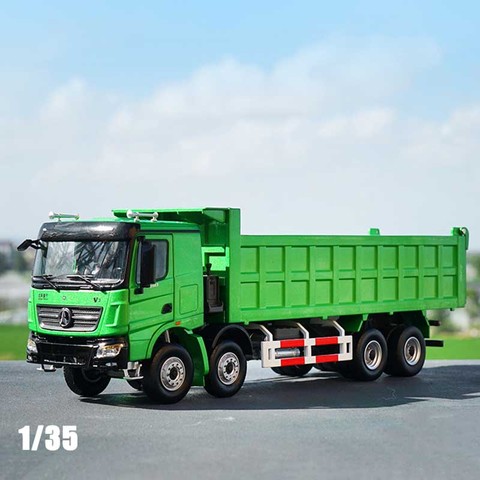 1/35 Original Beiben Heavy Truck Dump Environmental Muck Alloy Simulation Model Die-cast Metal Vehicle Toy Engineering Truck Car ► Photo 1/5