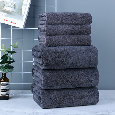 New 70*140cm Bath Towels For Adults High Quality Thicken Soft Shower Spa Sport Travel Towels Microfiber Large Towel ► Photo 1/6