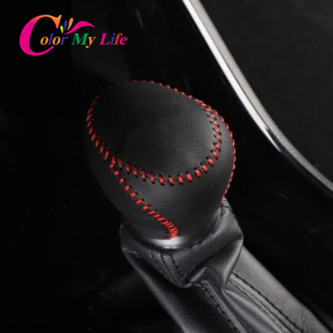 Color My Life Leather Car Gear Head Shift Knob Cover Gear Shift Collars Fit for Toyota Chr C-HR C HR 2016 - 2022 Accessories ► Photo 1/6