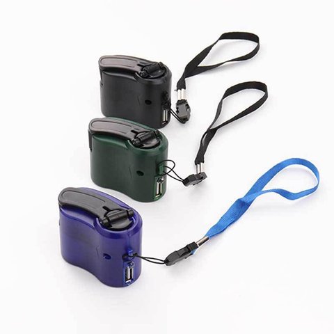 Mobile Phone Emergency Power USB Hand Crank Charger Electric Generator Universal Mobile Charge Hand Dynamo Charging ► Photo 1/6