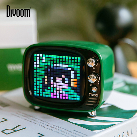 Divoom Tivoo Portable Bluetooth speaker Smart Clock Alarm Pixel Art DIY by App LED Light Sign in decoration Unique gift ► Photo 1/6