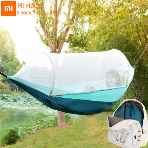 Xiaomi light Mosquito net Parachute Hammock with Anti-mosquito bites for Outdoor Camping Tent Using sleeping portable Hammock Mi ► Photo 1/6