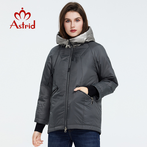 Astrid 2022 new arrival Spring Young fashion Short women coat high quality female Outwear Casual Jacket Hooded Thin coat ZM-9343 ► Photo 1/6