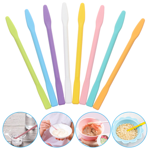 1PC Silicone Stir Stick Portable Mask Stirring Rod DIY Makeup Tool Silicone Facial Mask Stiring Rods Home Trip Use ► Photo 1/6