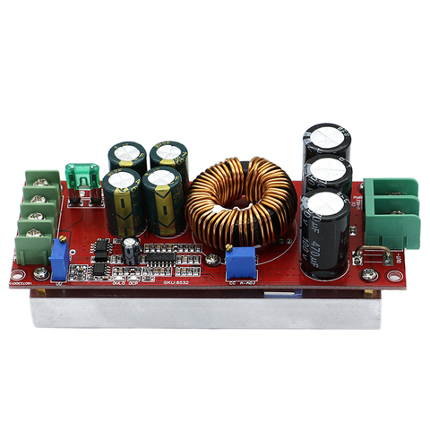 DC-DC Converter 20A 1200W Step Up Step Down Buck Boost Module 8-60V To 12-83V ► Photo 1/6