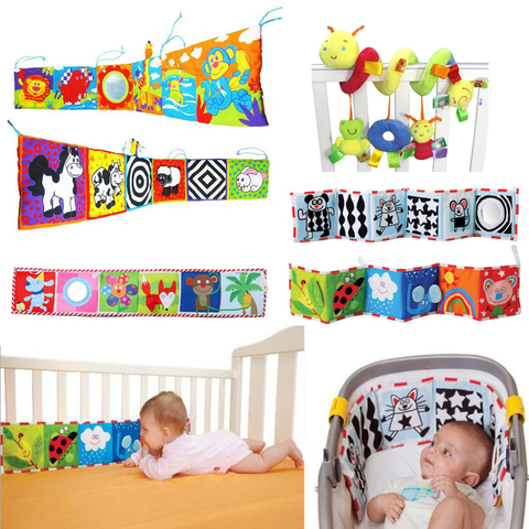 Baby Toys Crib Bumper Baby Book Newborn Soft Infant Protector Educational Toys Baby Room Decor Bed Cot Bumper Baby 0-12 Months ► Photo 1/6