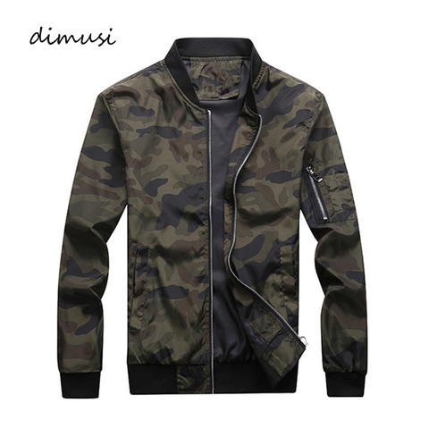 DIMUSI Spring Autumn Men's Camouflage Jackets Male Coats Camo Bomber Jacket Man Outwear Windbreaker Baseball Coats Clothing 7XL ► Photo 1/6
