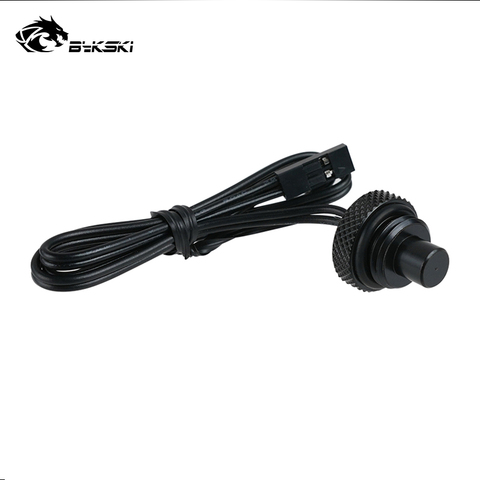 Bykski Water Cooling Plug Temperature Probe ,Temperature Measuring Plug,Silver,Black,B-PD5-TMR ► Photo 1/5