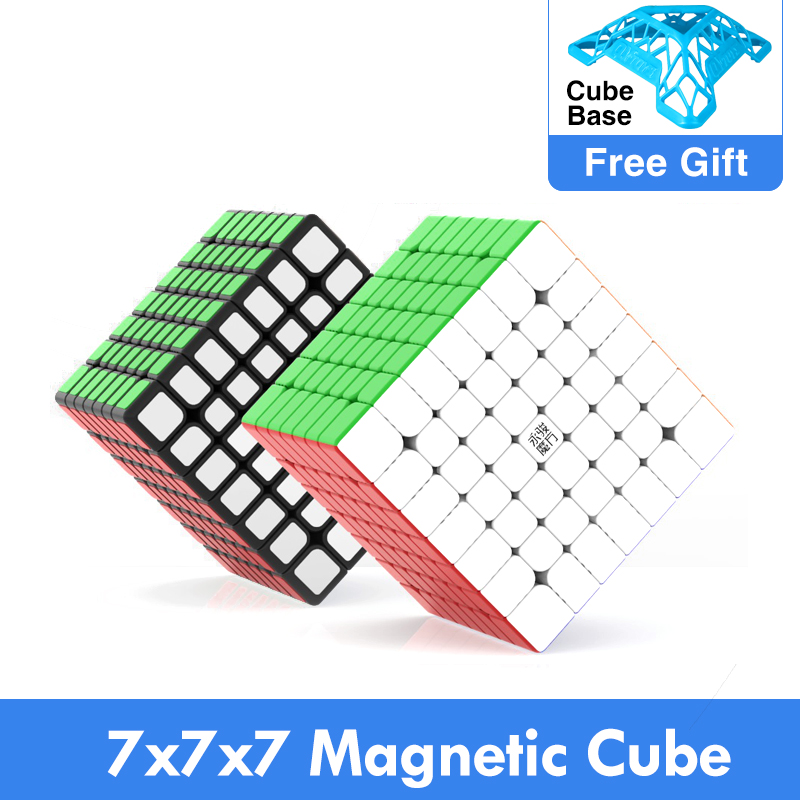 YJ YuFu 7x7x7 Magnetic Speed Magic Cube Professional Stickerless Puzzle Gift Toy 