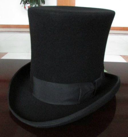 Cylinder Black Hat for Men British Style Wool Felt High Top Hat Mad Hatter Women Magician Hats Gentleman Sombrero Bowler Hoeden ► Photo 1/4