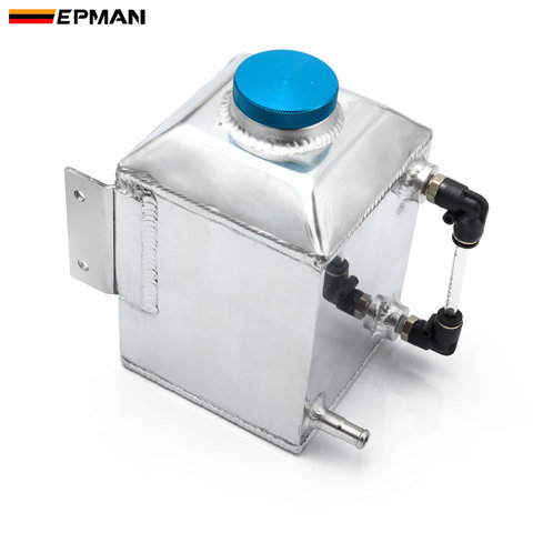 EPMAN Universal Car Oil Reservoir Catch Can Tank Kit Oil Separator Catch Can Fuel Surge Tank 1L EPYXFST015 ► Photo 1/6
