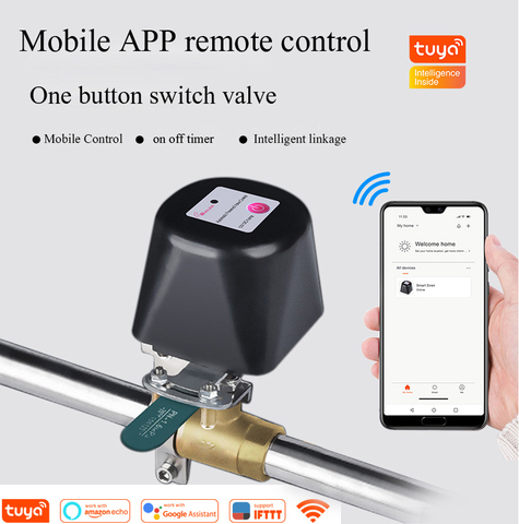 Tuya Smart Home Wireless Control Gas Water Valve Watering System WiFi Shutoff Controller Work with Alexa and Google Home ,IFTTT ► Photo 1/6