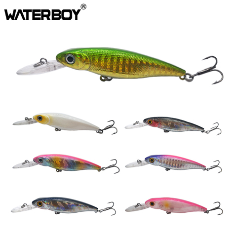 WATERBOY Minnow Fishing Lure Bait 68mm 7.4g Tackle Pesca Saltwater Lures Floating De Pesca Isca Artificial Fake Fish ► Photo 1/6
