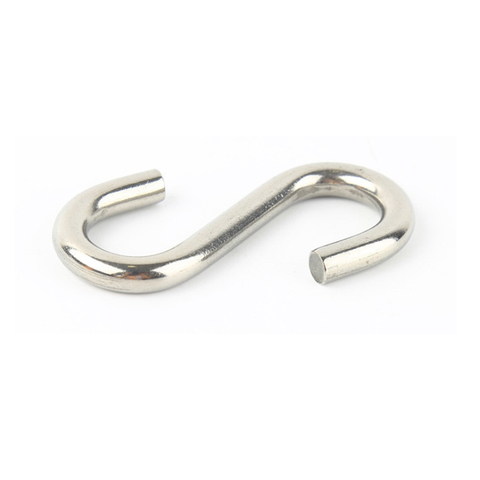 10pcs S hook heavy duty M2/M3/M4/M5/M6/M8/M10 304 stainless steel Hook rigging wire Connector S Shaped Hooks ► Photo 1/5