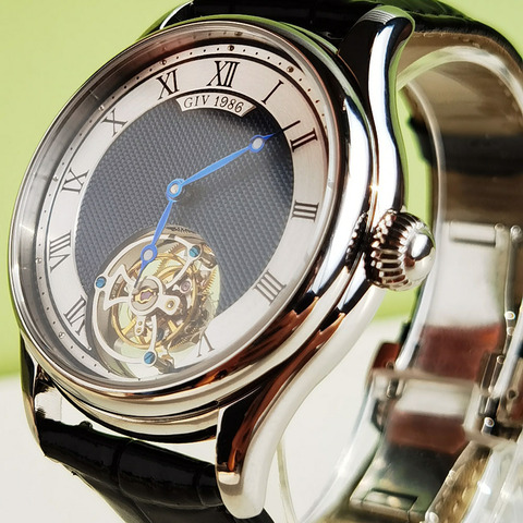 GIV Luxury Original Tourbillon Watches Men Simple Brand Sapphire Mechanical Tourbillon Man Watches Business Waterproof Clock ► Photo 1/6