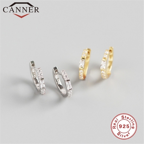 CANNER Real 925 Sterling Silver Y-shape Fashion Zircon Round