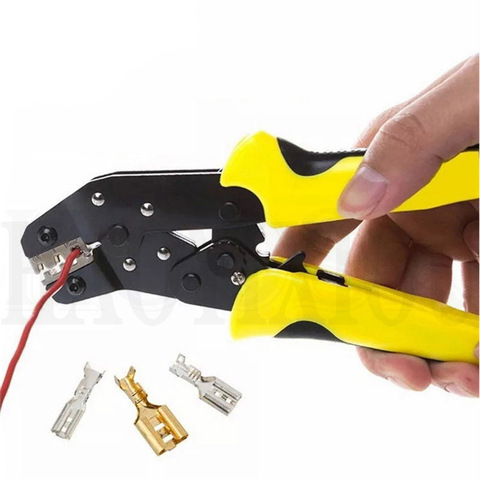 PARON JX-1601-08 Pliers Wire Crimpers Engineering Ratchet Terminal Crimping Pliers JX-48B 3.96 to 6.3mm 26-16AWG Hand Tools ► Photo 1/6