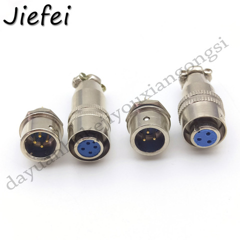 10-100Set Electrical mini XLR aviation plug XS9JK-3P/Y 3pin 9mm or XS9JK-4P/Y 4pin self locking Aviation socket connector ► Photo 1/5