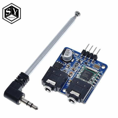 TEA5767 FM Stereo Radio Module For Arduino 76-108MHZ With Free Antenna Reverse Polarity Protection Diode Filtering Sensor ► Photo 1/6