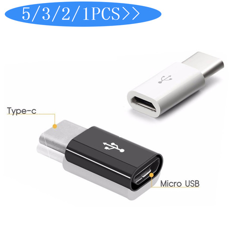5PCS Micro USB To USB C Adapter Mobile Phone Adapter Microusb Connector for Huawei Xiaomi Samsung Galaxy A7 Adapter USB TypeC ► Photo 1/6