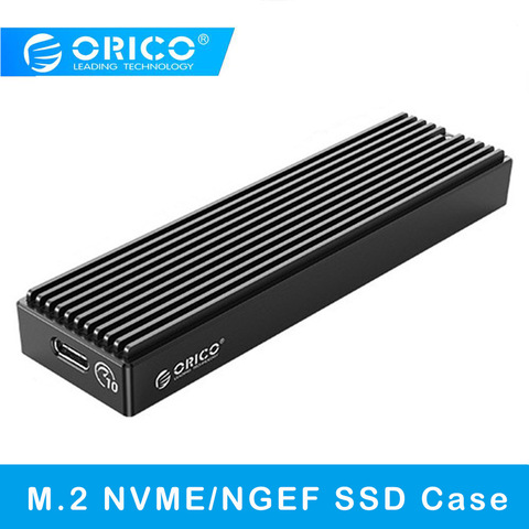 ORICO M.2 NVME Case,M2 SATA NGFF Enclosure,Gen2 10Gbps PCIe SSD Case, 5Gbps SSD box Tool Free For 2230/2242/2260/2280 m2 SSD ► Photo 1/6