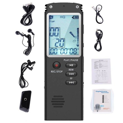 8GB/16GB/32GB Voice Recorder USB Professional 96 Hours Dictaphone Digital Audio Voice Recorder With WAV,MP3 Player ► Photo 1/6