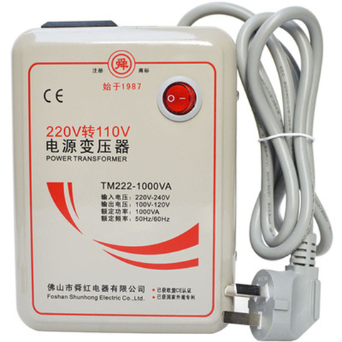 1000w 1KVA Step Down Voltage Converter Transformer 220v-240V to 110v-120V ► Photo 1/5