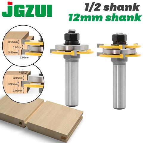 2pcs 12mm Shank 1/2 shank Joint Assemble Router Bits Tongue & Groove T-Slot Milling Cutter for Wood Woodwork Cutting Tools ► Photo 1/6