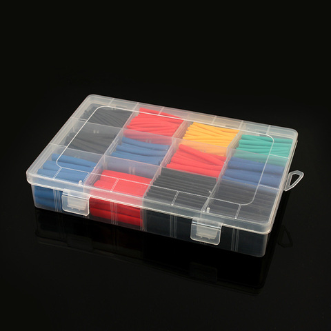 580pcs/750pcs  Heat shrink tube kit Insulation Sleeving Polyolefin Shrinking Assorted kit heat wrap shrink box ► Photo 1/6