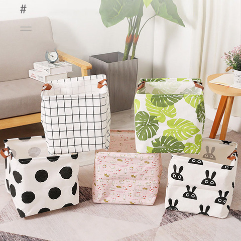 MICCK Foldable Laundry Basket Storage Basket Storage Box Barrels for Kids Sundries Book Toys Holder Home Container Organizer Bag ► Photo 1/6