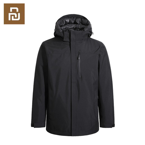 Youpin 3 in 1 Graphene Areas Heated Down Jacket Windproof Waterproof USB Heating Parkas Coat Men Winter Thermal Warmer Jackets ► Photo 1/6