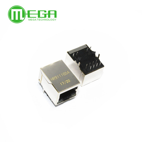 10pcs  Single Port RJ45 Connector  HR911105   HR911105A  HY951180A ► Photo 1/1