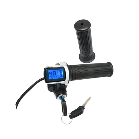 electric bike twist throttle 36V 48V grip speed display for all electric bike/scooter/ connect to ebike brushless controller ► Photo 1/6