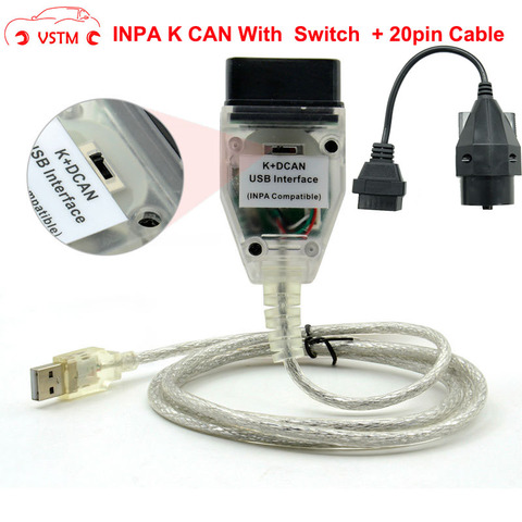 Car Diagnostic Connector Cable for BMW INPA K+CAN INPA K DCAN OBD2 Scanner  Switch USB Interface Cable Car Code Diagnostic Tool - AliExpress