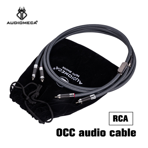 Audiomeca Occ hifi audio cable rca-rca audio connection cable CD power amplifier hifi audio cable 1 pair ► Photo 1/6