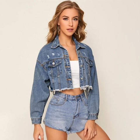 NEDEINS Autumn Women Denim Jacket For Women Coat Jacket Single Breasted Short Denim Female Jacket Coats 2022 Clothing ► Photo 1/6