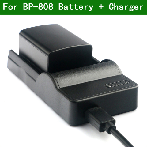 LANFULANG BP 808 Battery and Charger Kit for Canon BP-807 BP-808 BP-809 FS305 FS306 FS307 FS36 FS37 FS406 FS46 XA10 HF100 HFS10 ► Photo 1/6