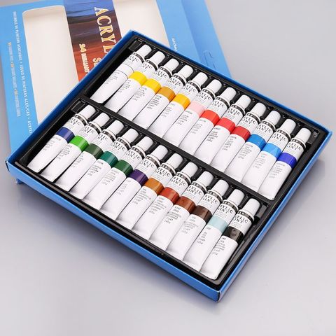 24 Colors Acrylic Paints Set 12ml Tubes Drawing Painting Pigment  Hand-painted Wall Paint For Artist DIY - Price history & Review, AliExpress Seller - Dolly Store